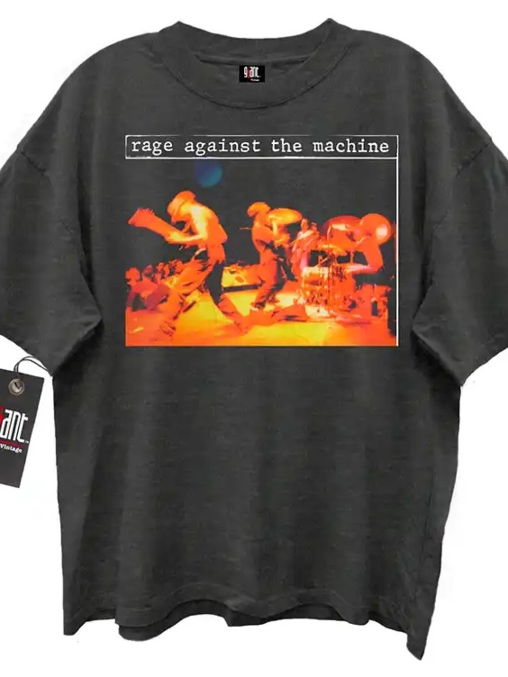 Giant Vintage Rage Against The Machine Graphic Heavyweight T-Shirt Size Medium